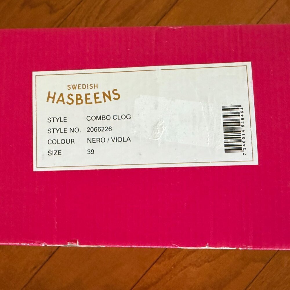 swedish hasbeens Combo Clog Color: Nero/Viola SAVE $150.00 - Picture 13 of 14